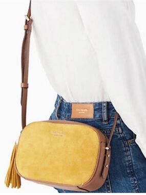 Kate Spade Kourtney Suede Crossbody Camera bag